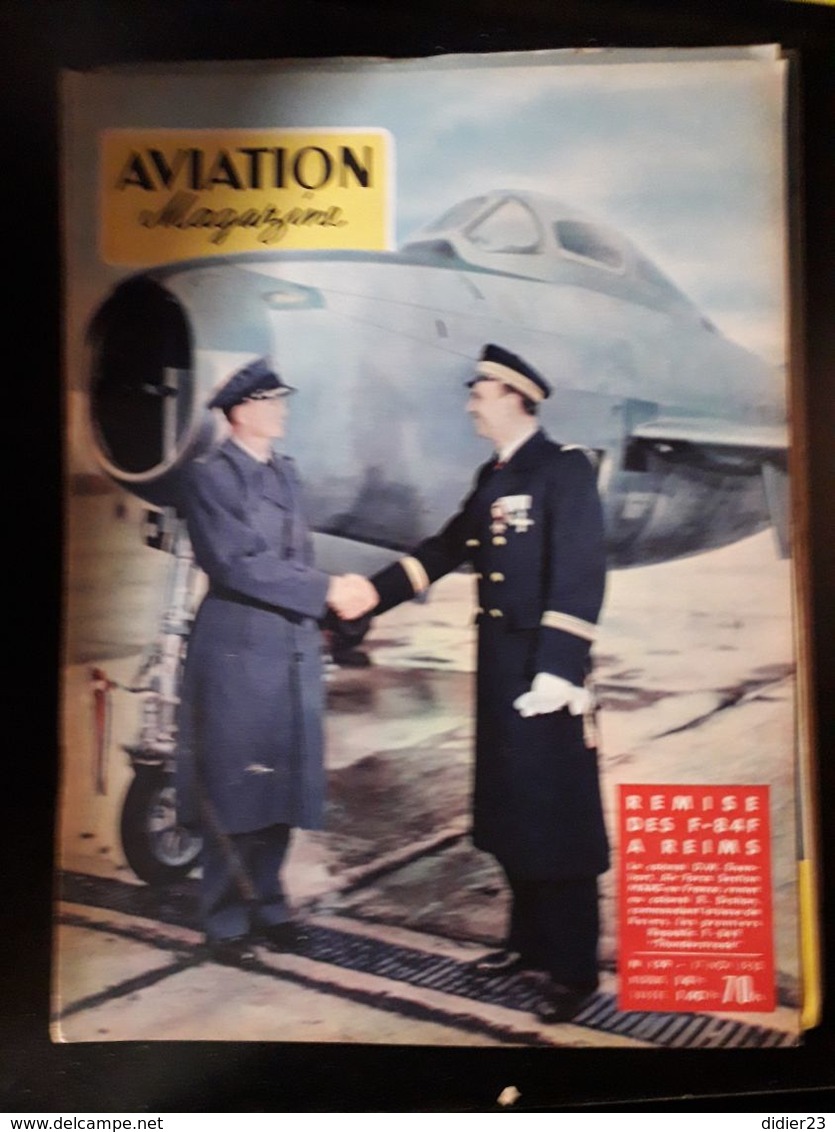 LOT  DE 77  REVUES AVION MAGAZINE  ANNEES  1954 1955 1956 1957