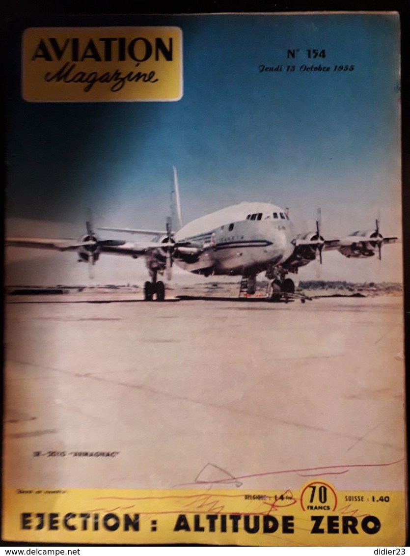 LOT  DE 77  REVUES AVION MAGAZINE  ANNEES  1954 1955 1956 1957