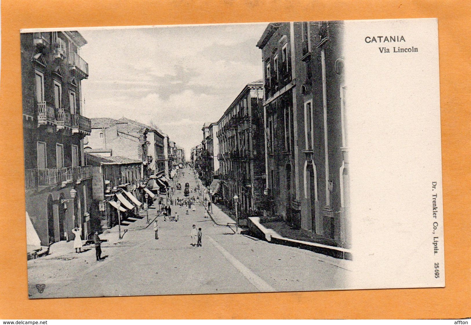 Catania Sicili Italy 1900 Postcard - Catania