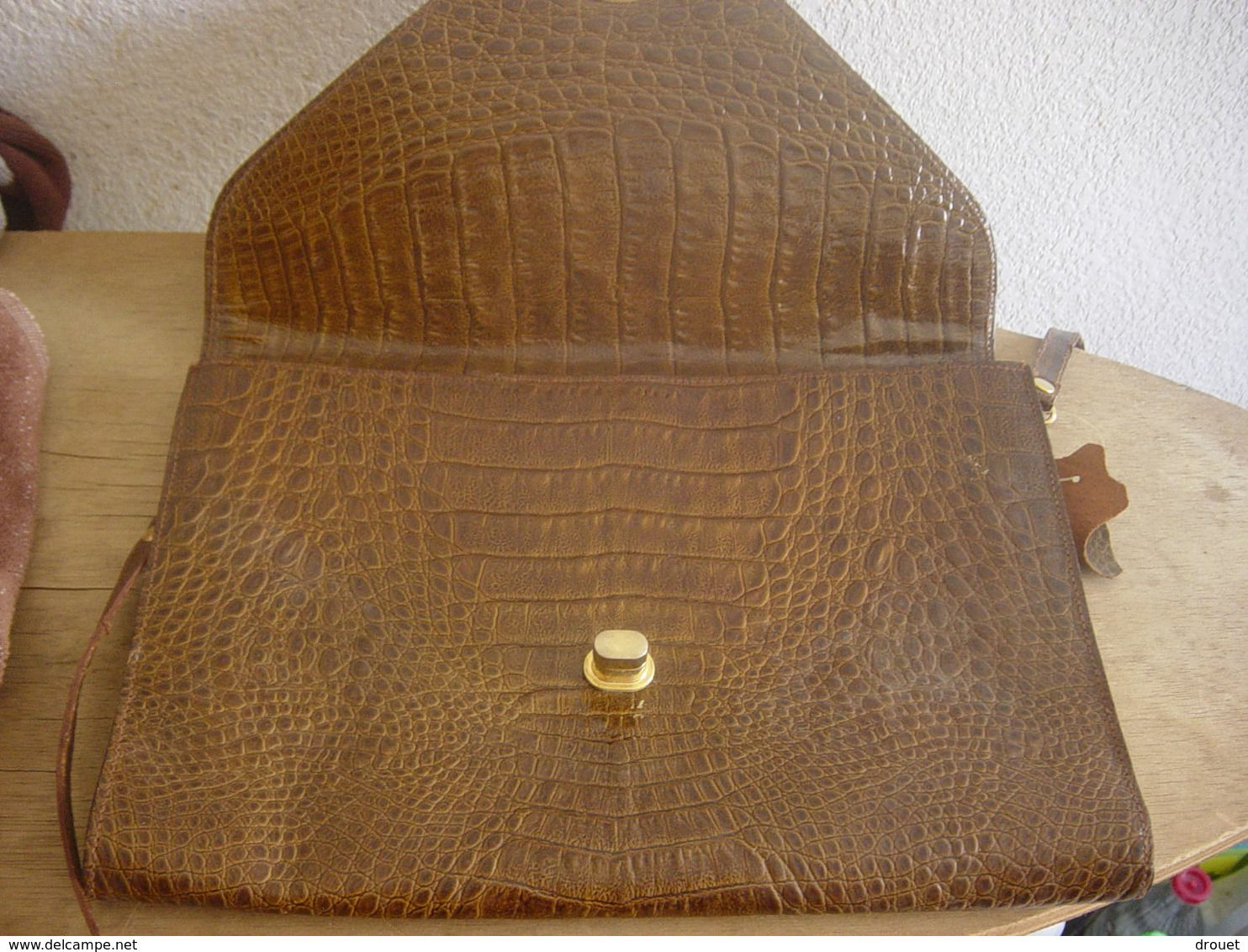 SAC A MAIN EN CROCO - VINTAGE - Purses & Bags