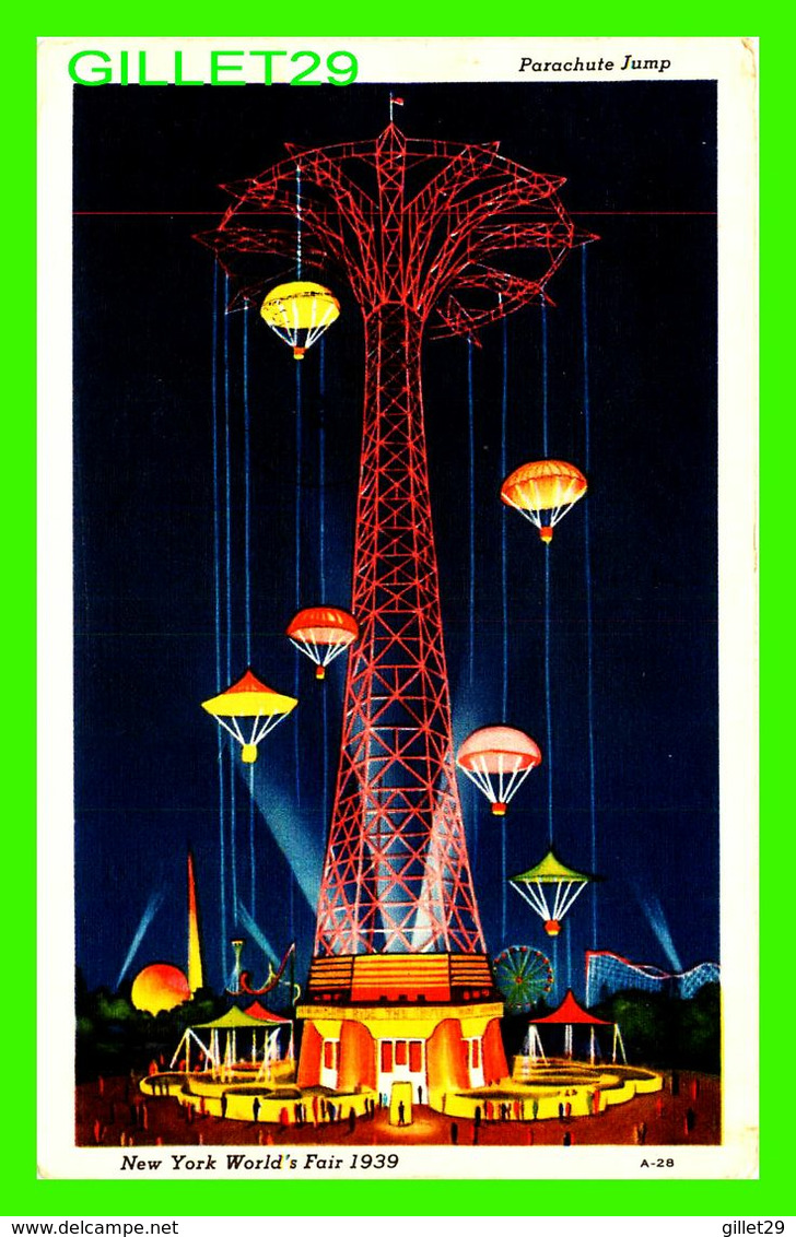 NEW YORK CITY, NY - PARACHUTE JUMP - NEW YORK WORLD'S FAIR 1939 -  TRAVEL IN 1939 - - Expositions