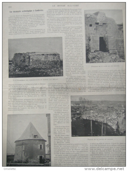 MONDE 97 /CRETE LA CANEE /NAUFRAGE PAQUEBOT SAINT NAZAIRE /LANDRECIES ARCHEOLOGIE / - Magazines - Before 1900