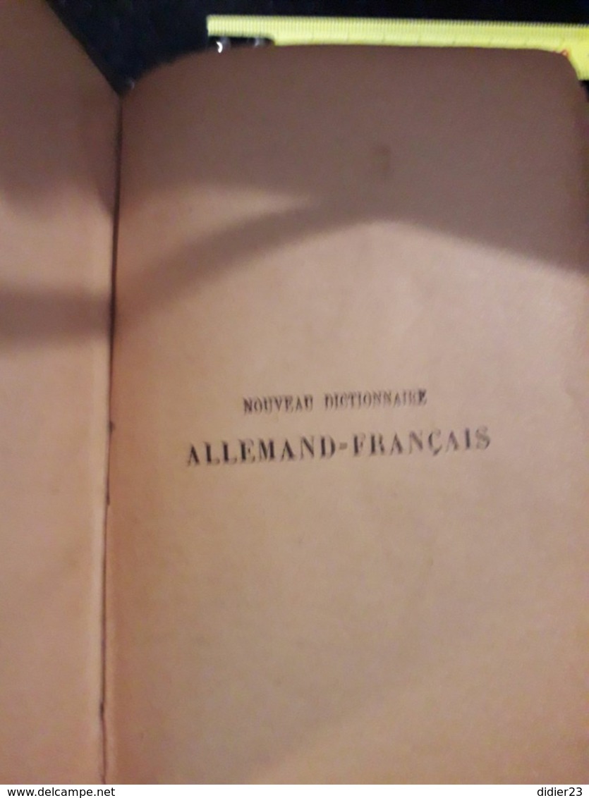 DICTIONNAIRE FRANÇAIS ALLEMAND - Dictionaries