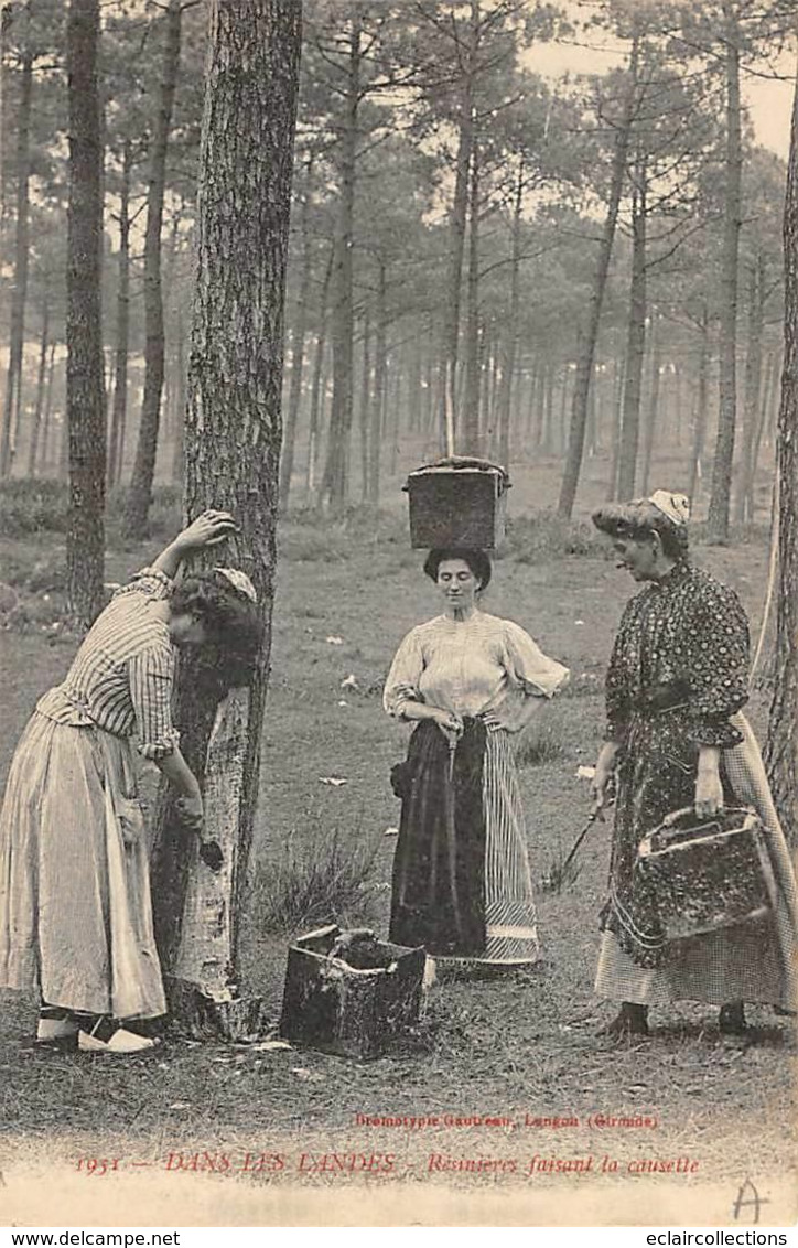 Landes Non Classés       40       Résiniers Résinières Faisant La Causette  (voir Scan) - Sonstige & Ohne Zuordnung