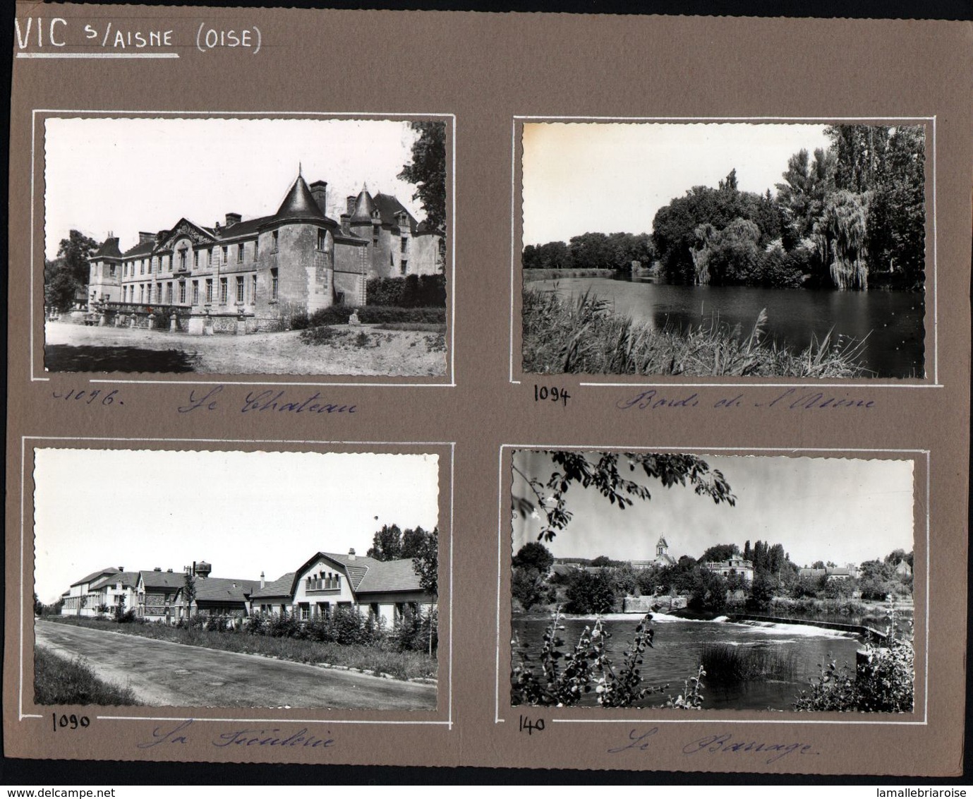 02, Vic Sur Aisne,  4 Cpsm , Montée Sur Carton De Presentation D'editeur De Cartes Postales - Vic Sur Aisne