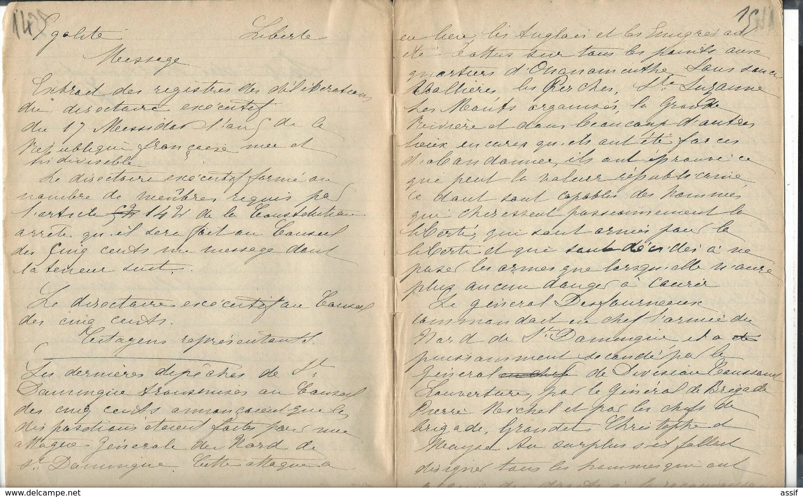 BORNE DES FOURNEAUX ( Desfourneaux ) Cahier recherches et copies famille dont Général Desfourneaux  44 p.