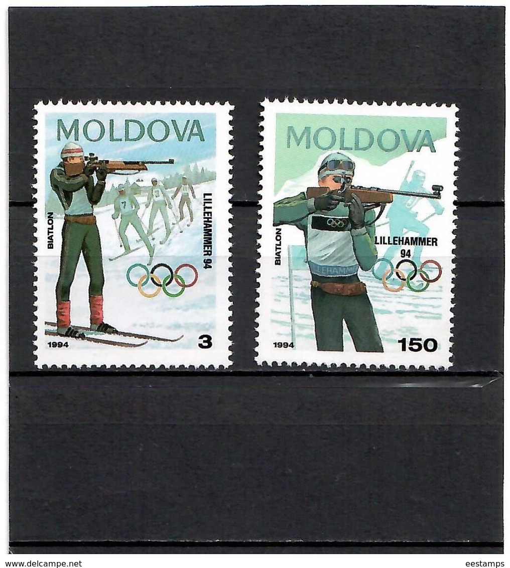 Moldova 1994 . WOG Lillehammer 1994. 2v: 3, 150.  Michel # 96-97 - Moldavie