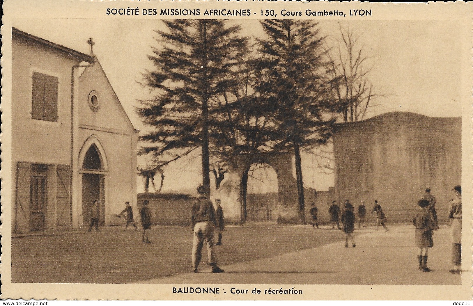 40 BAUDONNE - Société Des Missions Africaines - Cour De Récréation - Altri & Non Classificati