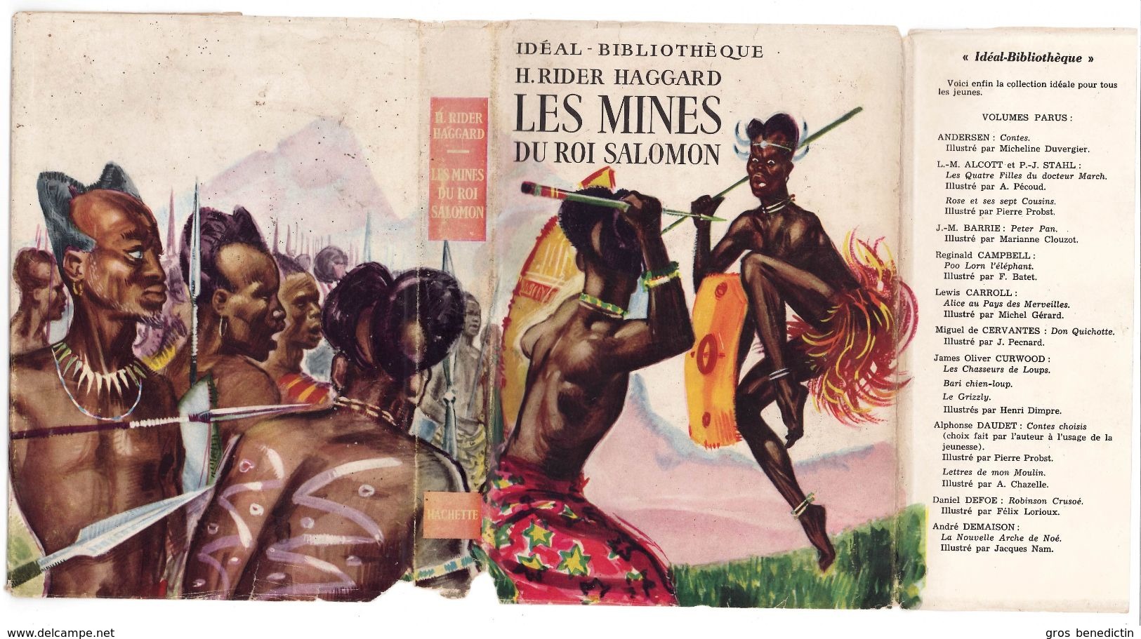 Hachette - Idéal Bibliothèque - H. Ridder Haggard - "Les Mines Du Roi Salomon" - 1952 - #Ben&IB - Ideal Bibliotheque