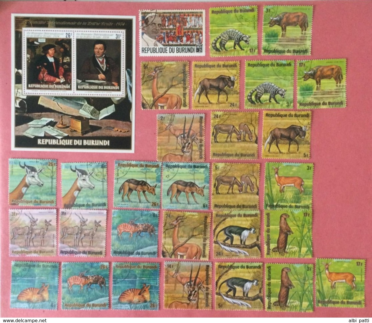 BURUNDI LOT OF NEWS MNH** AND USED STAMPS - Colecciones