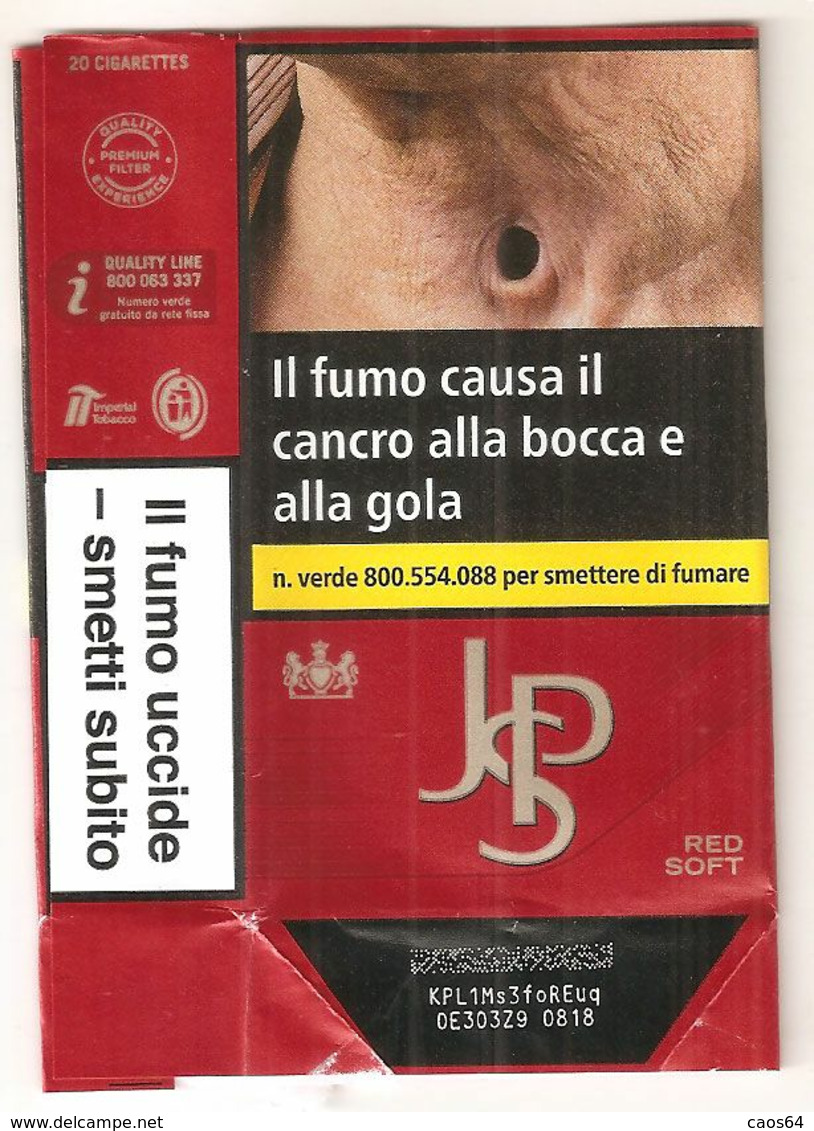 JOHN PLAYER SPECIAL RED SOFT ITALY BOX SIGARETTE - Etuis à Cigarettes Vides