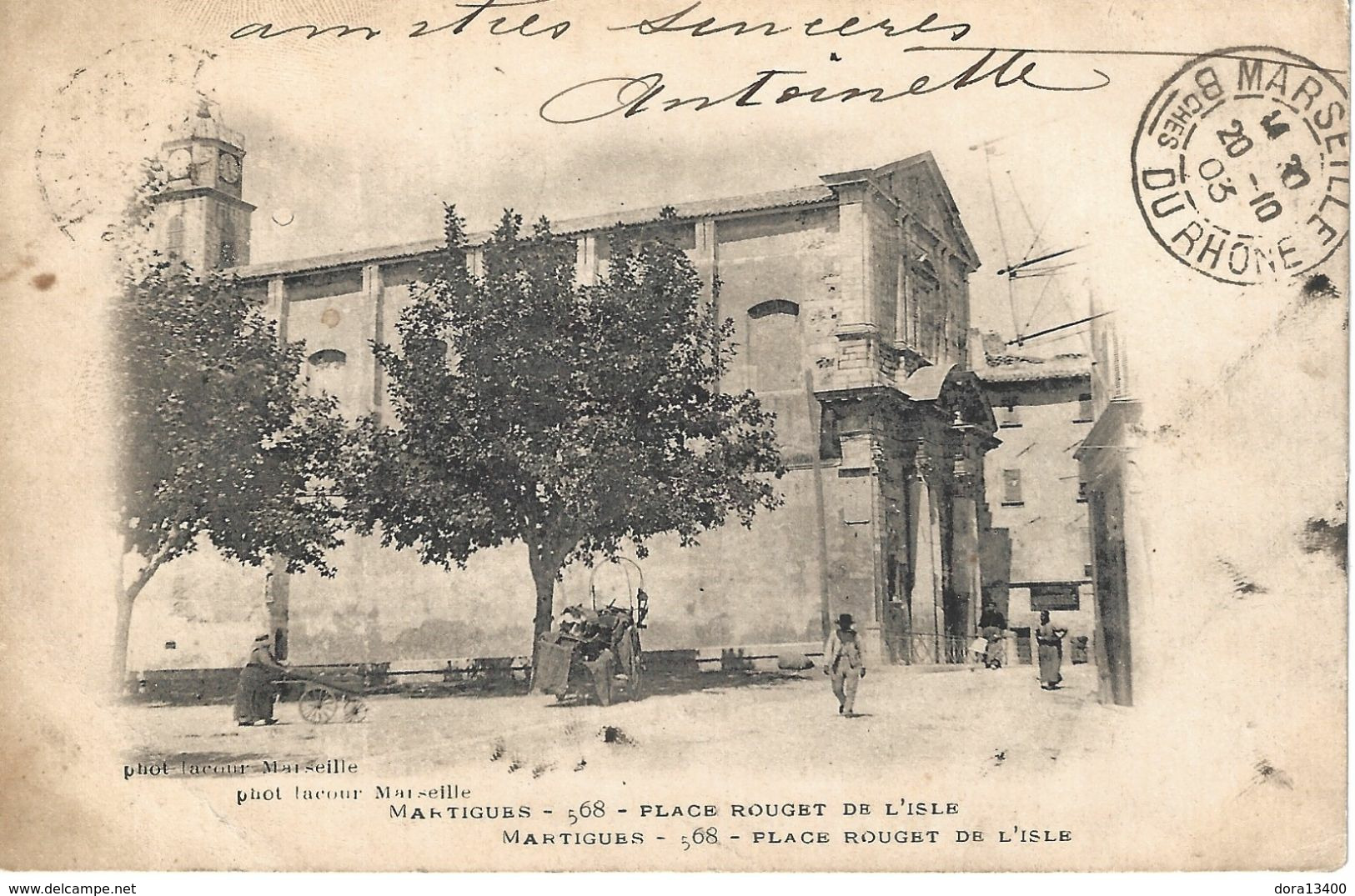 CPA13- MARTIGUES- Place Rouget De L'Isle - Martigues