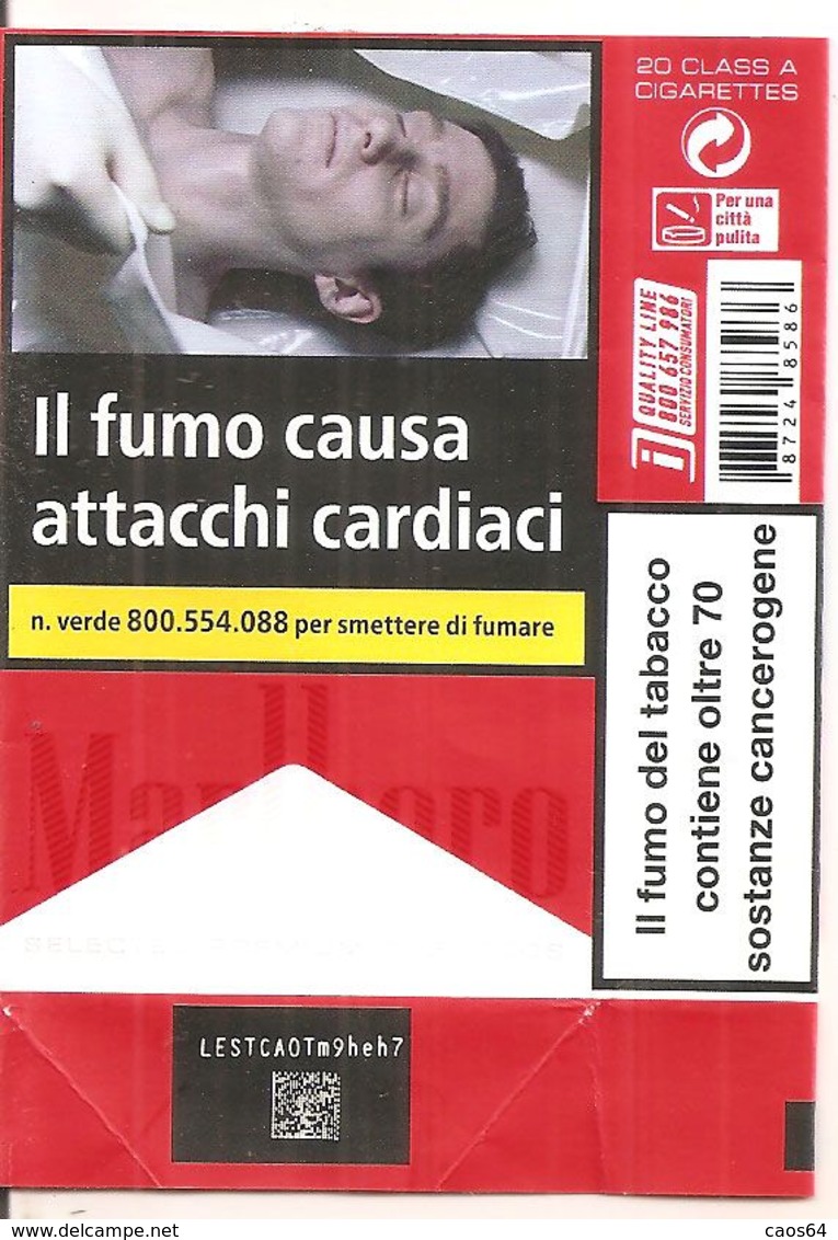 MARLBORO RED SOFT  ITALY BOX SIGARETTE - Etuis à Cigarettes Vides