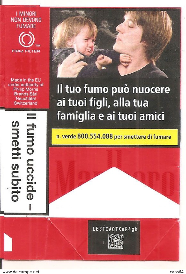 MARLBORO RED SOFT ITALY BOX SIGARETTE - Etuis à Cigarettes Vides