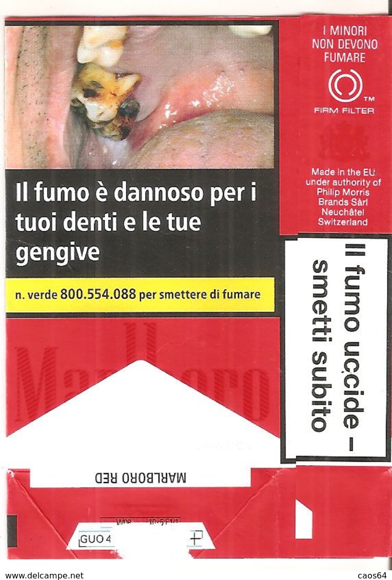 MARLBORO RED SOFT ITALY BOX SIGARETTE - Etuis à Cigarettes Vides