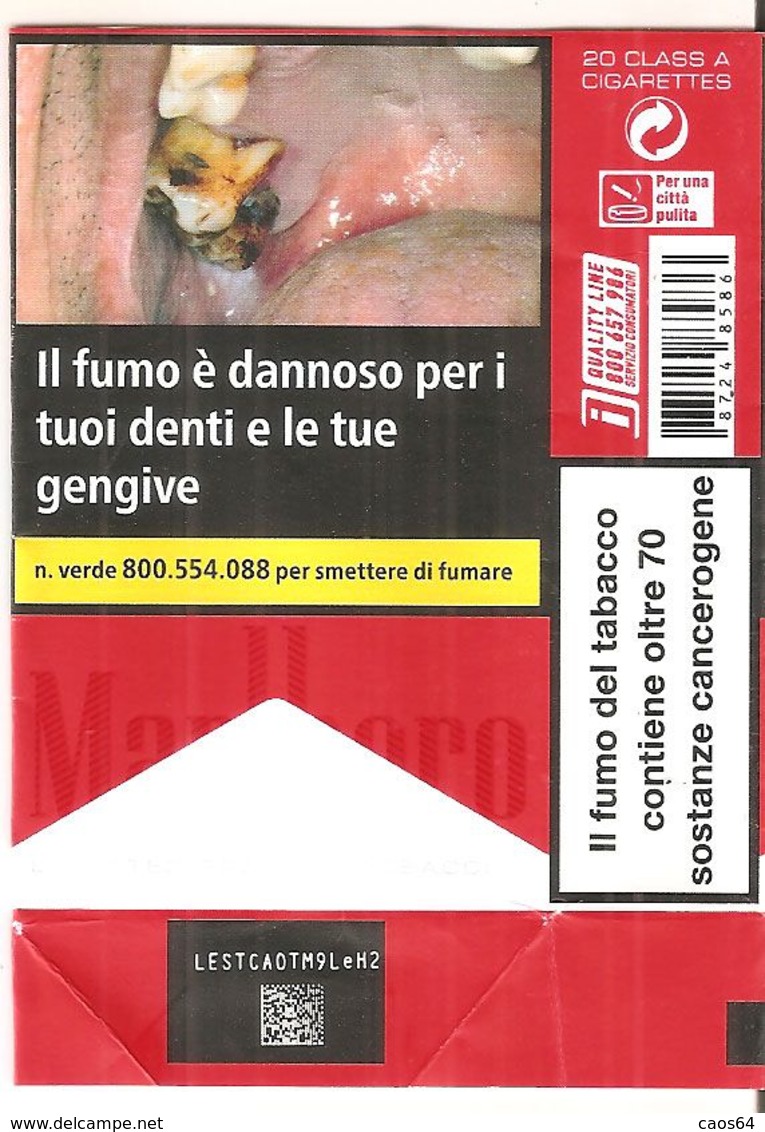 MARLBORO RED SOFT ITALY BOX SIGARETTE - Etuis à Cigarettes Vides