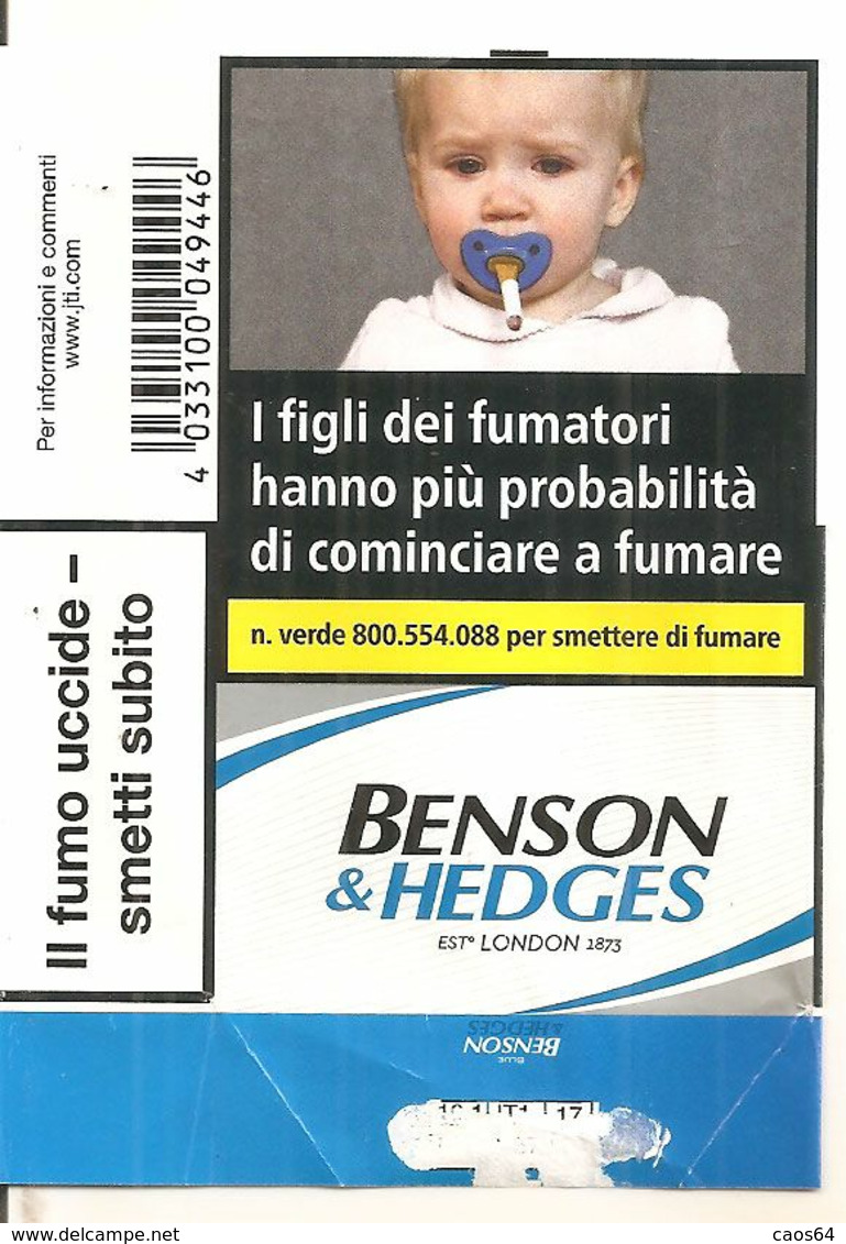 BENSON & HEDGES BLU SOFT ITALY BOX SIGARETTE - Zigarettenetuis (leer)