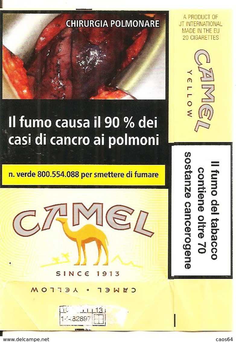 CAMEL  YELLOW SOFT ITALY BOX SIGARETTE - Etuis à Cigarettes Vides