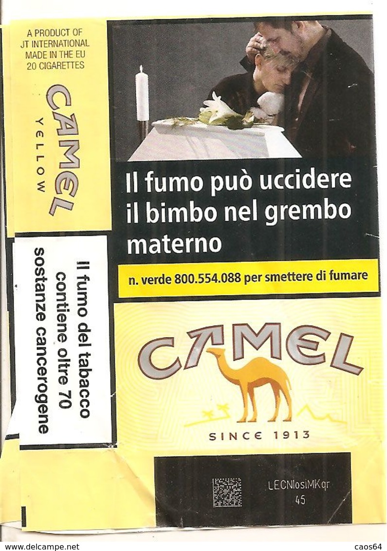 CAMEL  YELLOW SOFT ITALY BOX SIGARETTE - Etuis à Cigarettes Vides