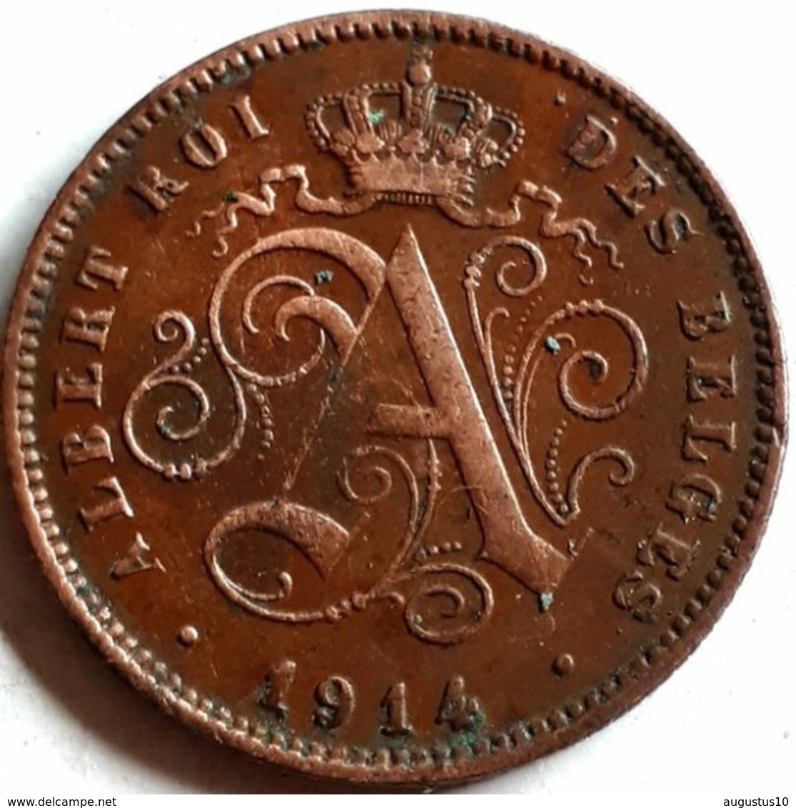 BELGIE : 2 CENTIMES 1914 FR  Km 64 KEY Date - 2 Cent