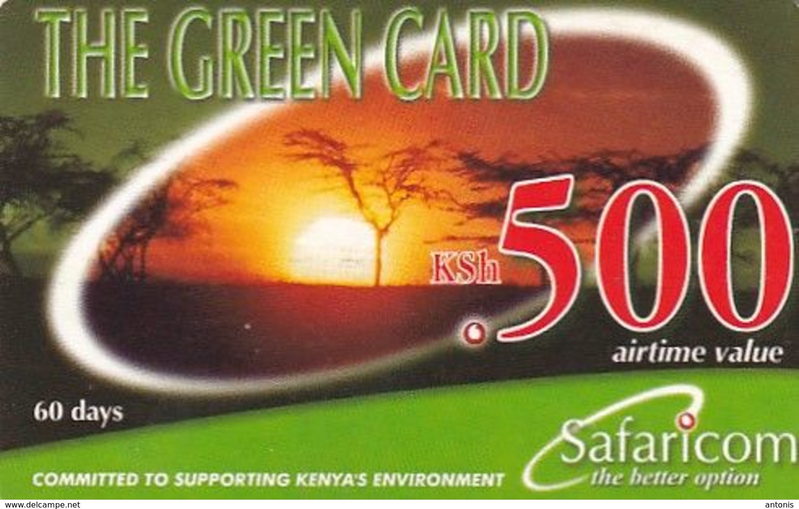 KENYA - Landscape, Safaricom Prepaid Card Kshs 500, Exp.date 30/11/04, Used - Kenya