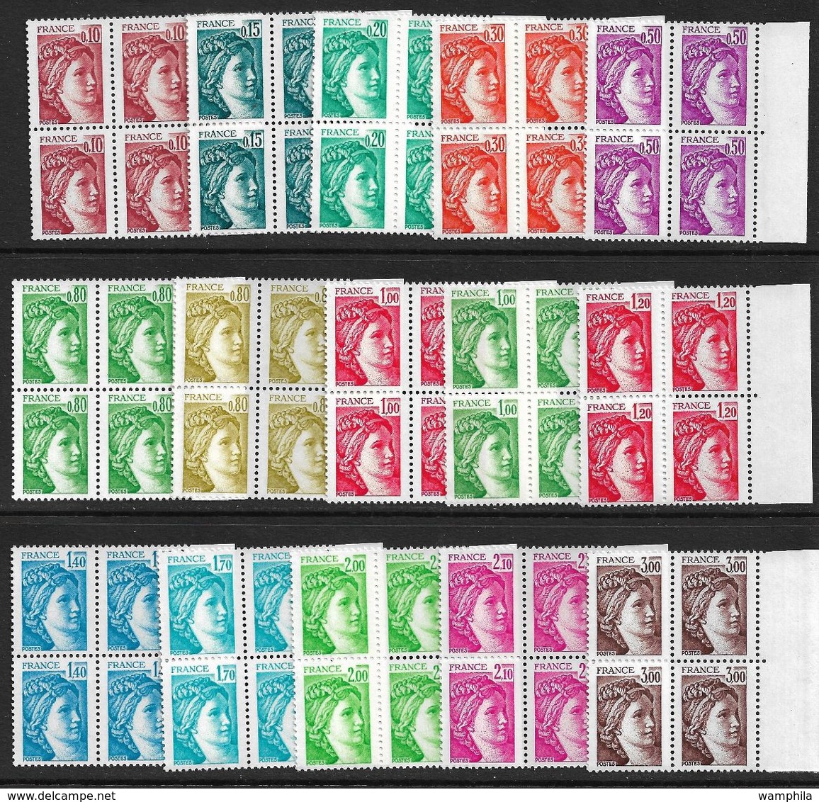 France N°1965/1979**. Variété Sans Bande De Phosphore Cote 2000€ - Unused Stamps