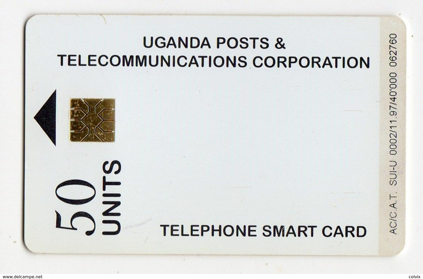 OUGANDA REF MV CARDS UGA-28 50U WHITE CARD 11.97 - Uganda