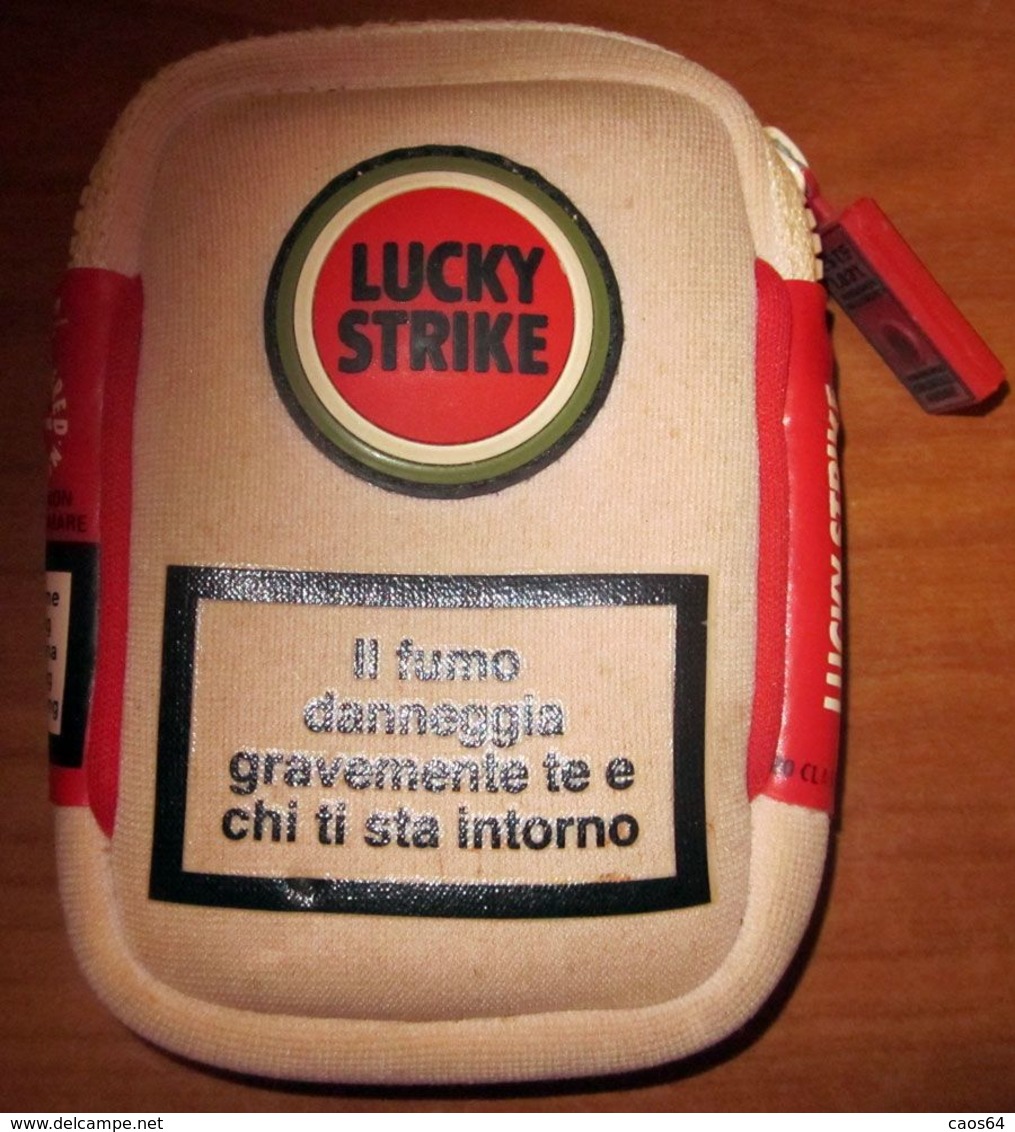 LUCKY STRIKE  ITALY BOX MORBIDO ZIP PORTA SIGARETTE - Empty Cigarettes Boxes