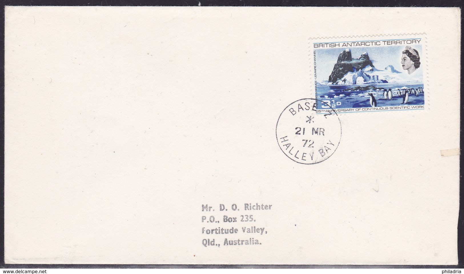 British Antarctic Territory, 1972, Cover - Covers & Documents