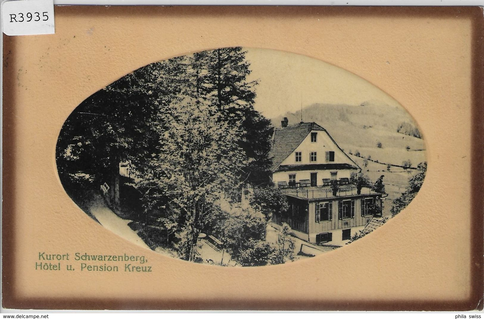 Kurort Schwarzenberg - Hotel Und Pension Kreuz - Präge-Karte - Schwarzenberg