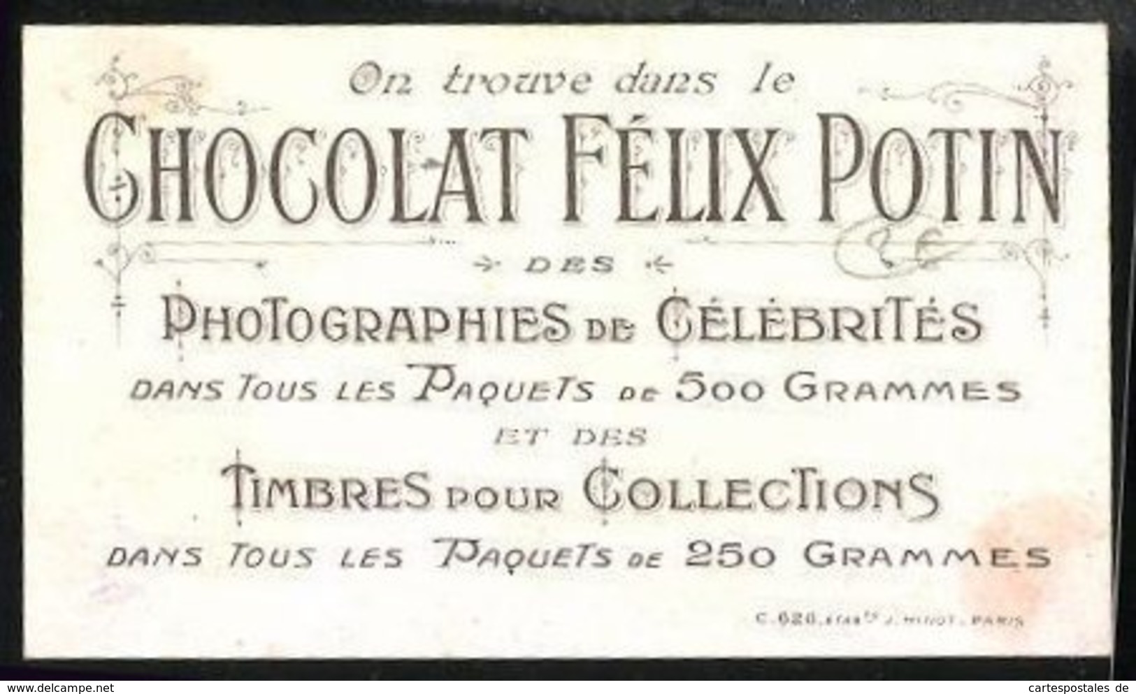 Sammelbild Chocolat Félix Potin, Fabrication Des Allumettes, L'Empaquetage, Le Passage & Le Timbrage, Streichhölzer - Andere & Zonder Classificatie