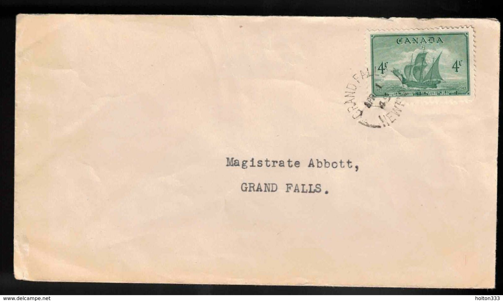 CANADA FDC Scott # 282 - Newfoundland Confederation - Grand Falls NEWFD - ....-1951