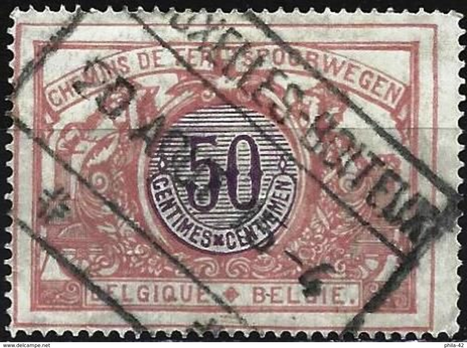 Belgium 1902 - Mi E34 - YT Cp 34 ( Railway Stamp ) - Sonstige & Ohne Zuordnung