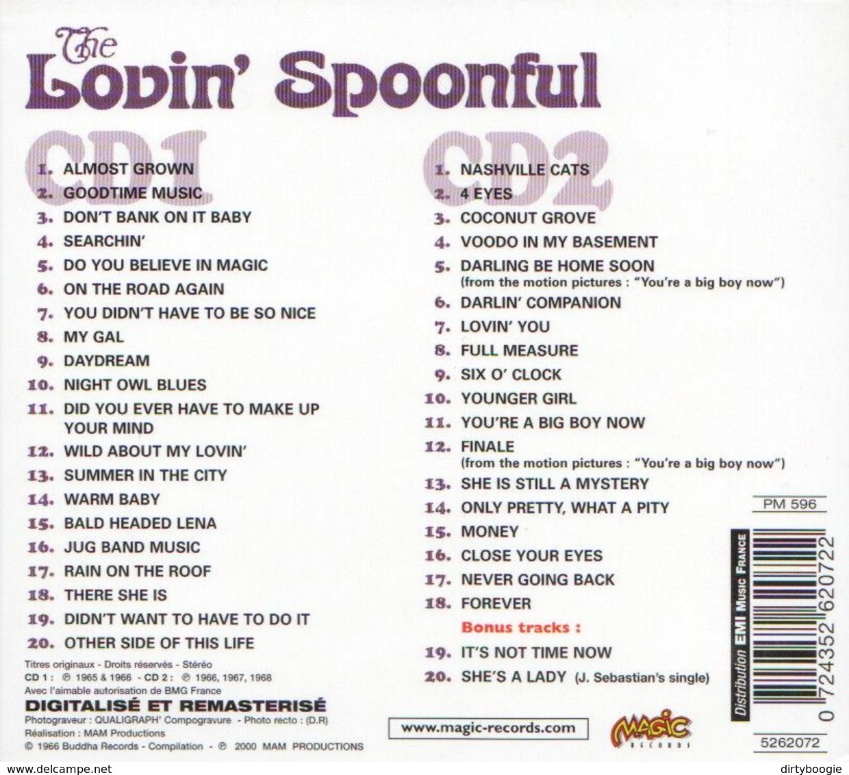 The LOVIN' SPOONFUL - Summer In The City - 2 CD - Rock