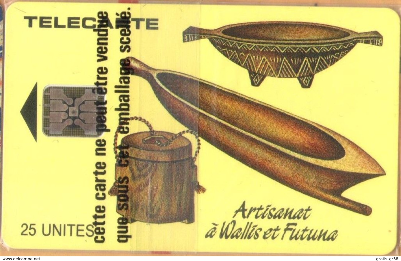 Wallis And Futuna - WF-SPT-0003A, Artisanat à Wallis Et Futuna, Crafts, 25 U, 2400ex, 11/92, Mint NSB - Wallis-et-Futuna