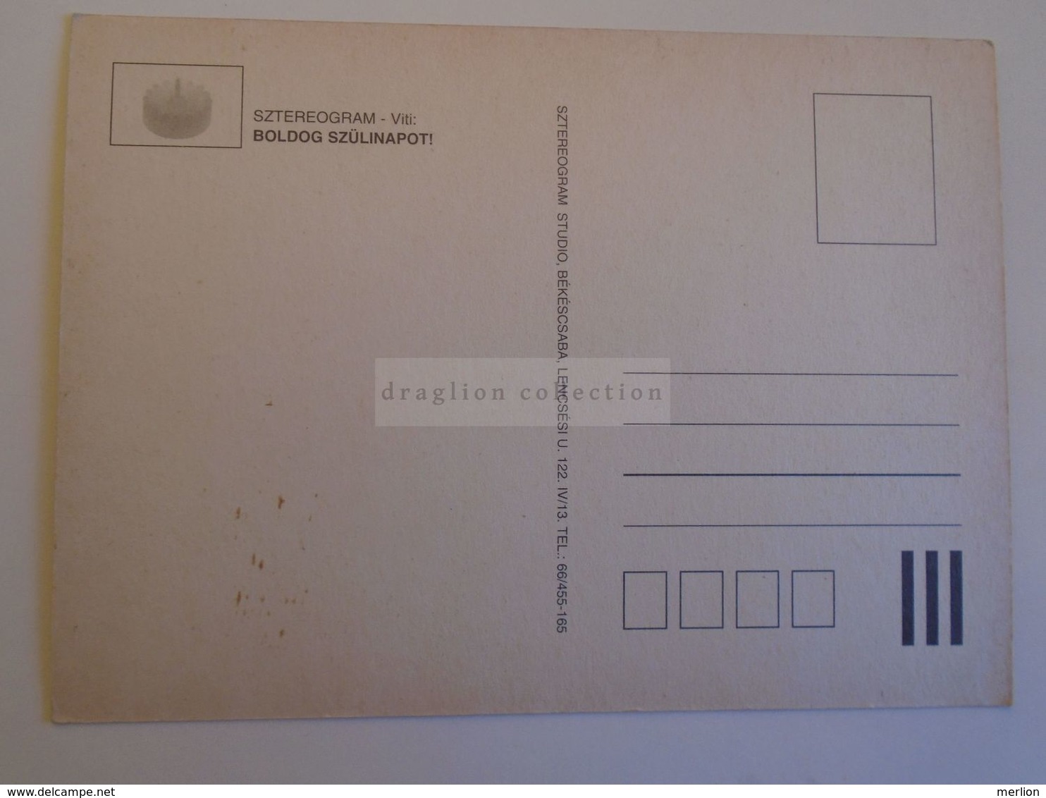 D172671 Carte Postale Stéréogramme - Békéscsaba Hungary - Stereoskopie