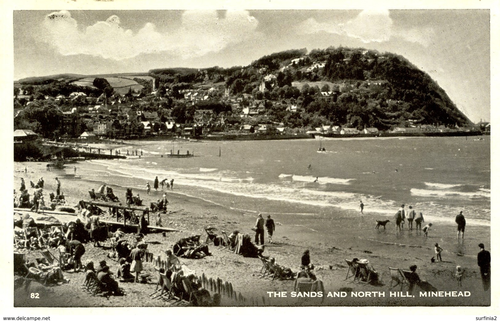 SOMERSET - MINEHEAD - THE SANDS AND NORTH HILL Som607 - Minehead
