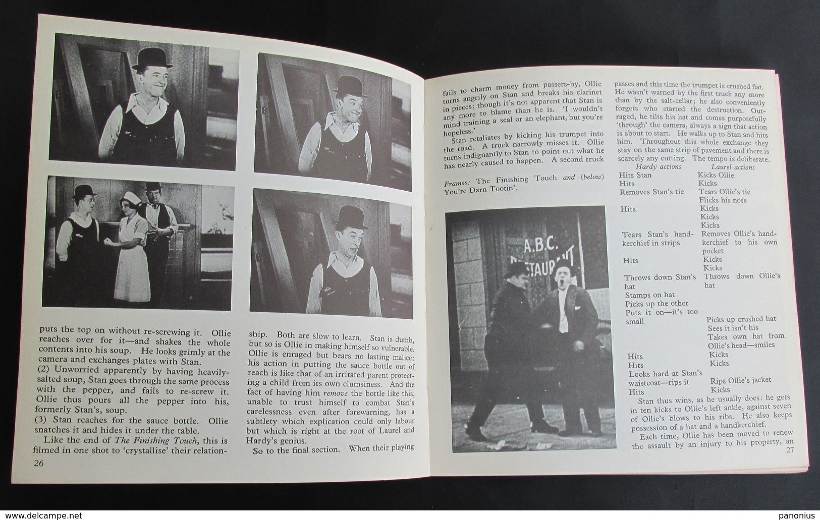 LAUREL & HARDY - FILM MOVIE MAGAZINE  PAPERBACKS PHOTOCONDUCTOR STUDIO VISTA, year 1967