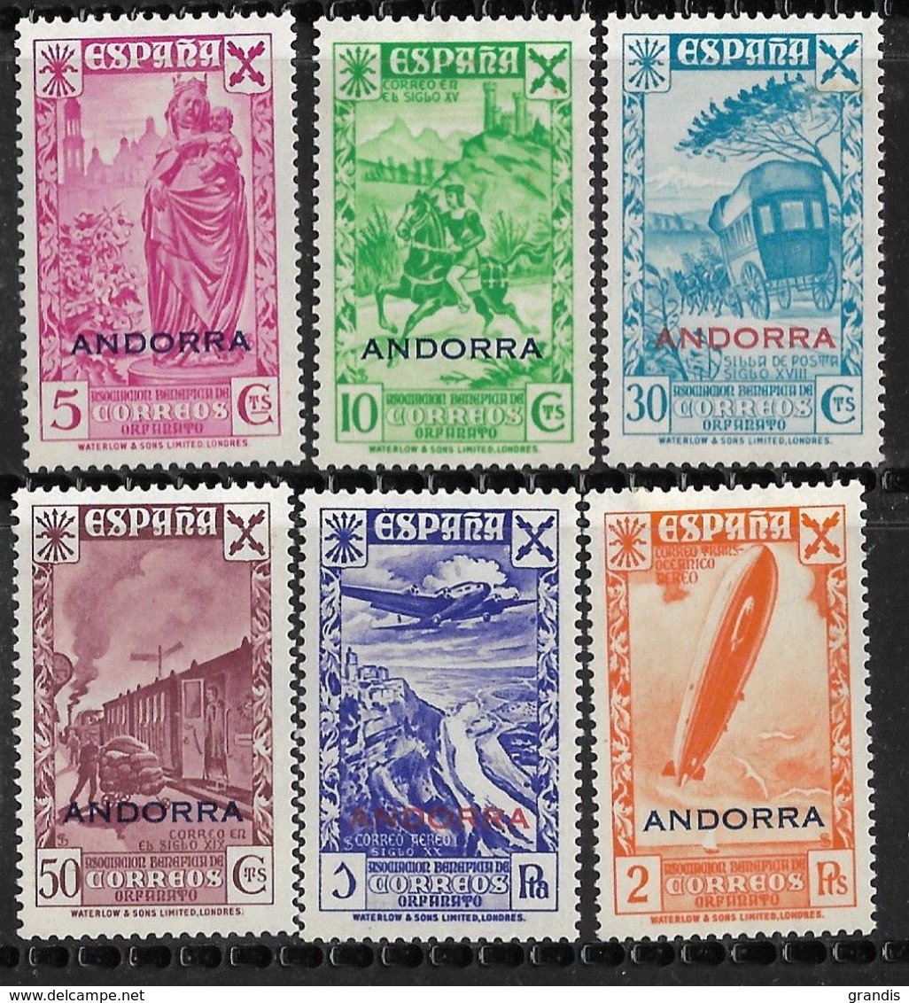 Andorra Benificia Ed. Nr. 7 T/m 12 - Unused Stamps