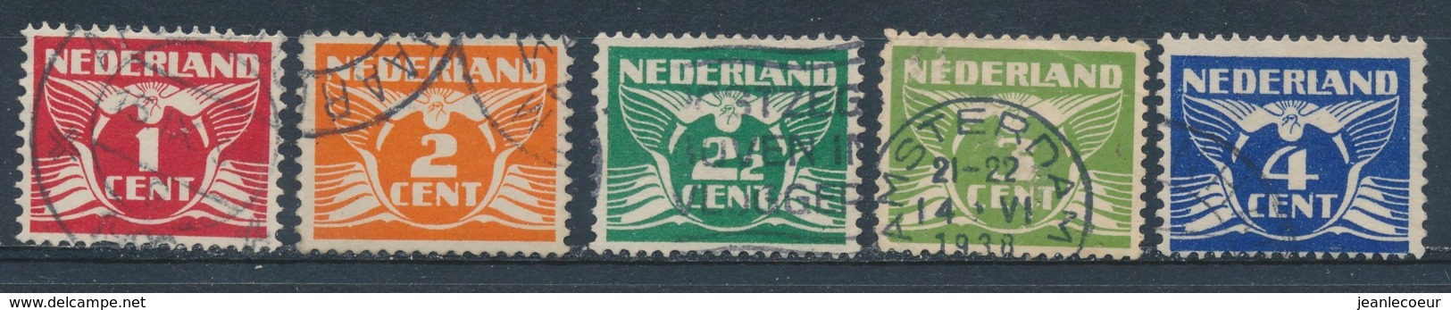 Nederland/Netherlands/Pays Bas/Niederlande 1924 Mi: 146A-150A Yt: 133-137 Nvph: 144-148 (Gebr/used/obl/o)(5237) - Oblitérés