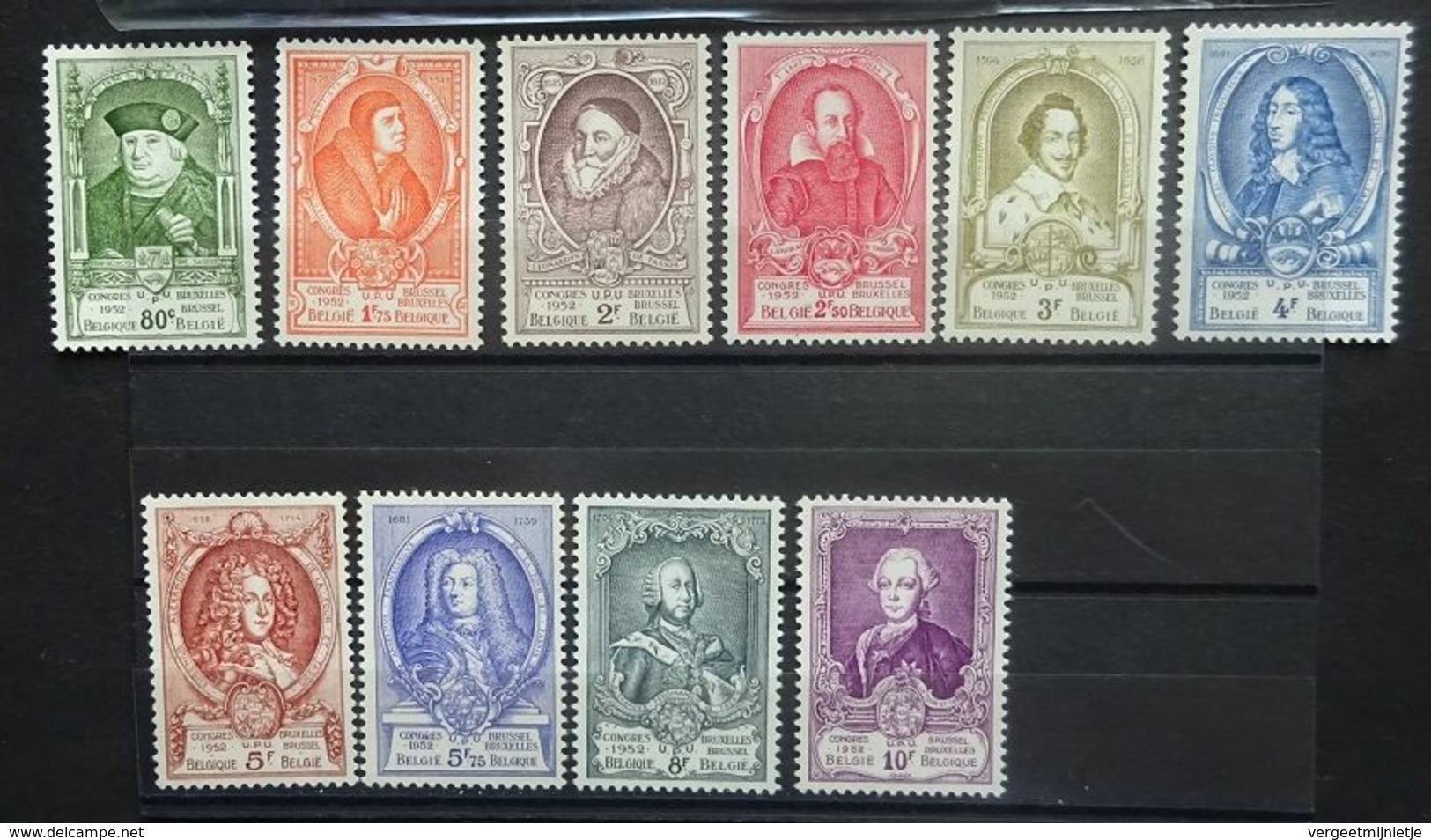 BELGIE 1952   Nr. 880 - 889    Postfris **     CW  58,00 - Unused Stamps