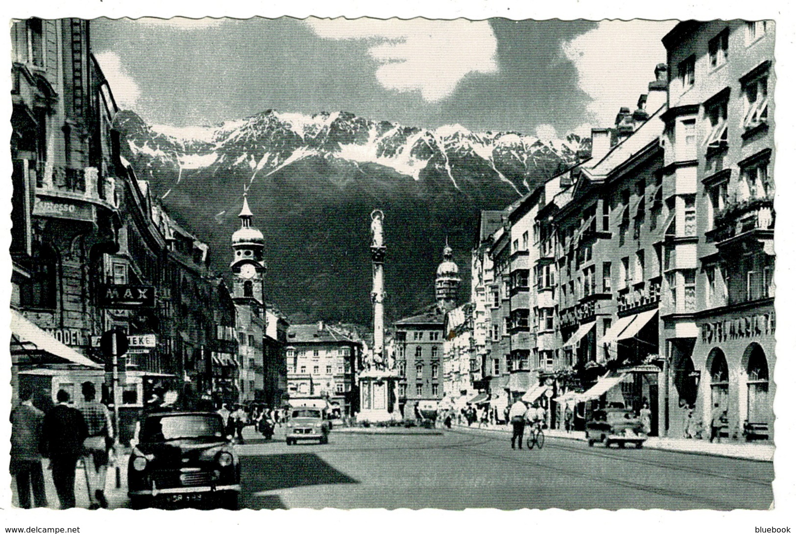 Ref 1389 - Real Photo Postcard - Maria-Theresien-Strasse Interlaken - Innsbruck Austria - Innsbruck