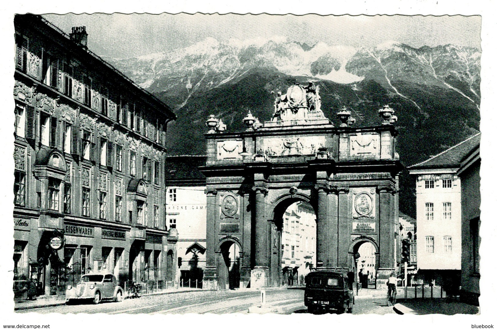 Ref 1389 - Real Photo Postcard - Triumphpforte Mit Nordkette - Innsbruck Tirol Austria - Innsbruck