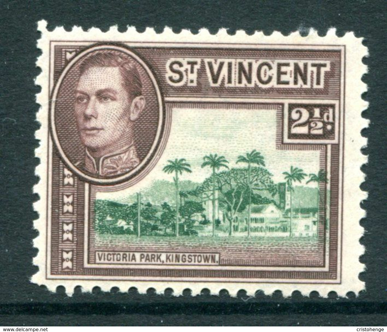 St Vincent 1938-47 KGVI Pictorials - 2½d Victoria Park, Kingstown HM (SG 153a) - St.Vincent (...-1979)