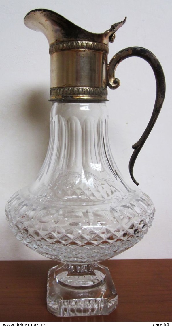 CARAFFA VINTAGE VETRO METAL