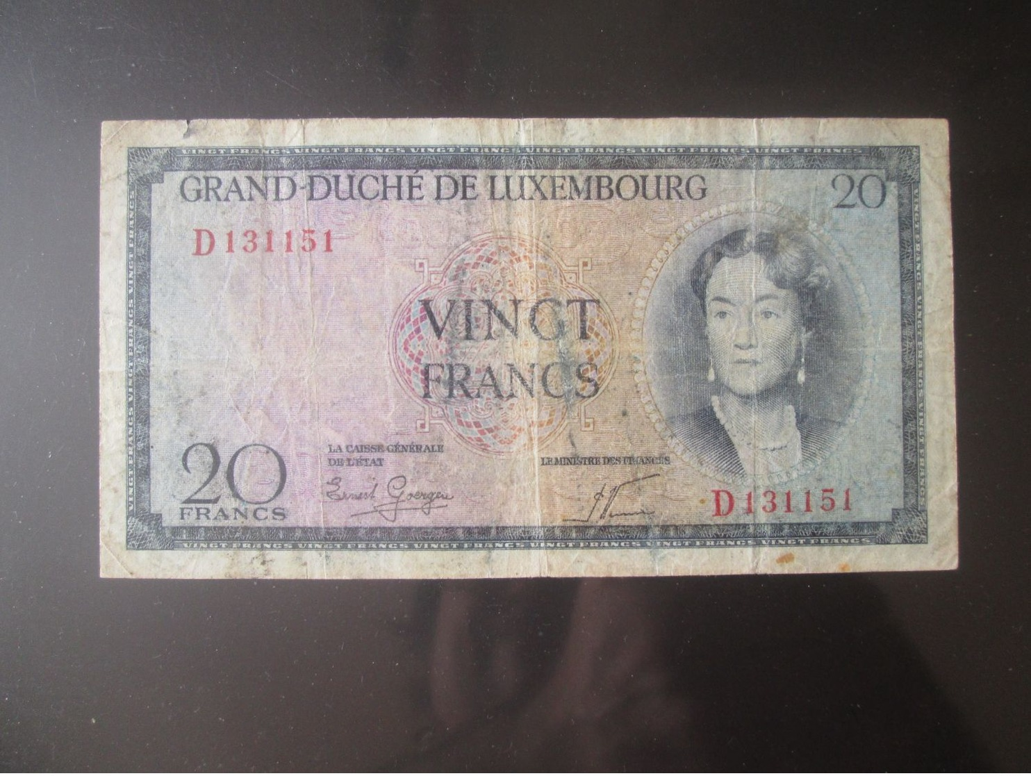 Luxembourg 20 Francs 1955 Banknote - Luxemburg