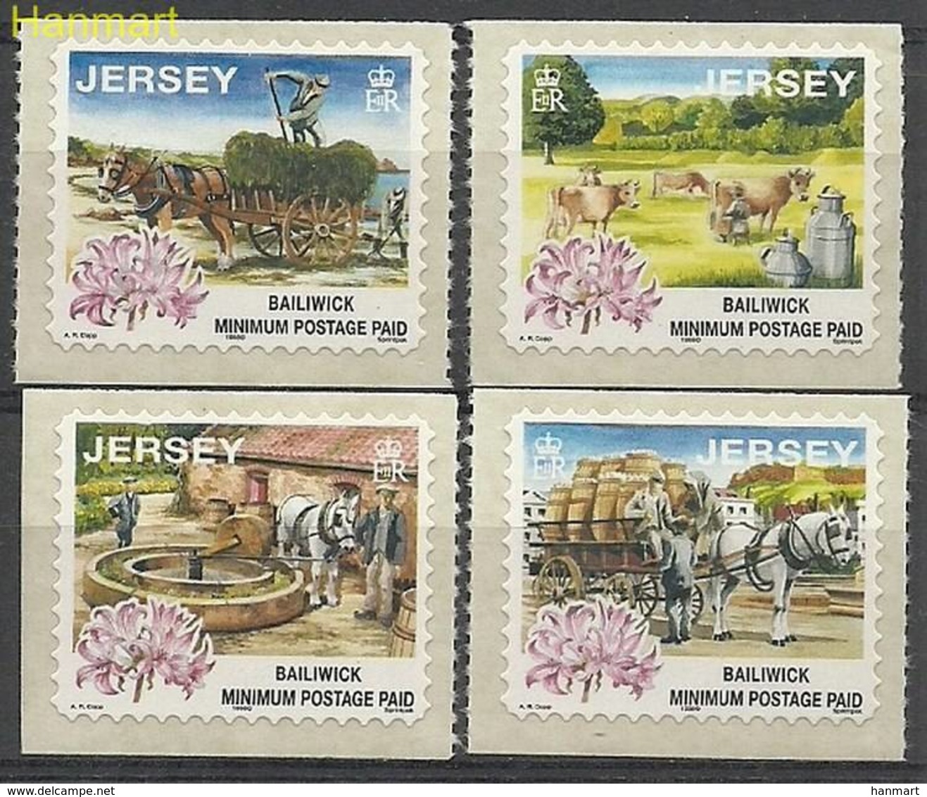 Jersey 1998 Mi 855-858I MNH ( ZE3 JRS855-858I ) - Agriculture