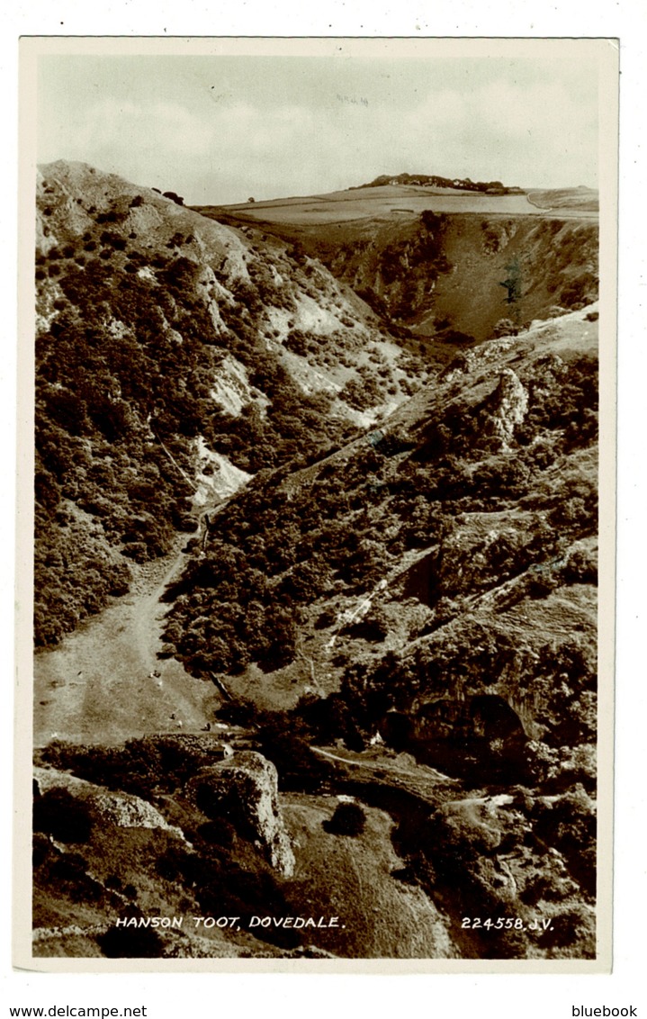 Ref 1390 - Real Photo Postcard - Hanson Toot - Dovedale Peak District - Derbyshire - Derbyshire