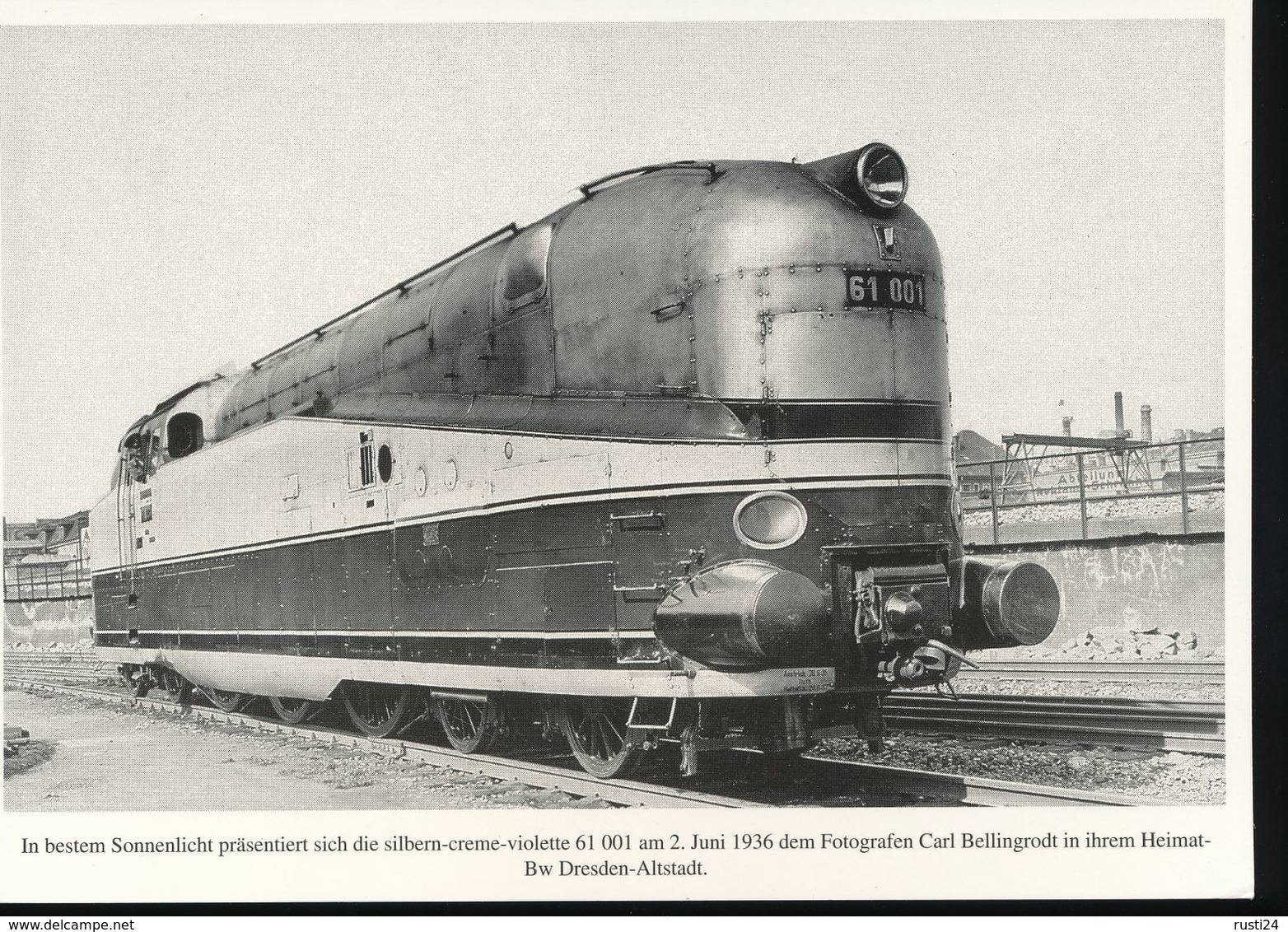 Nr. 155 Lokportrat Baureihe 61 Und Der Henschel - Wegmann - Zug --  Bild 1 - Eisenbahnen