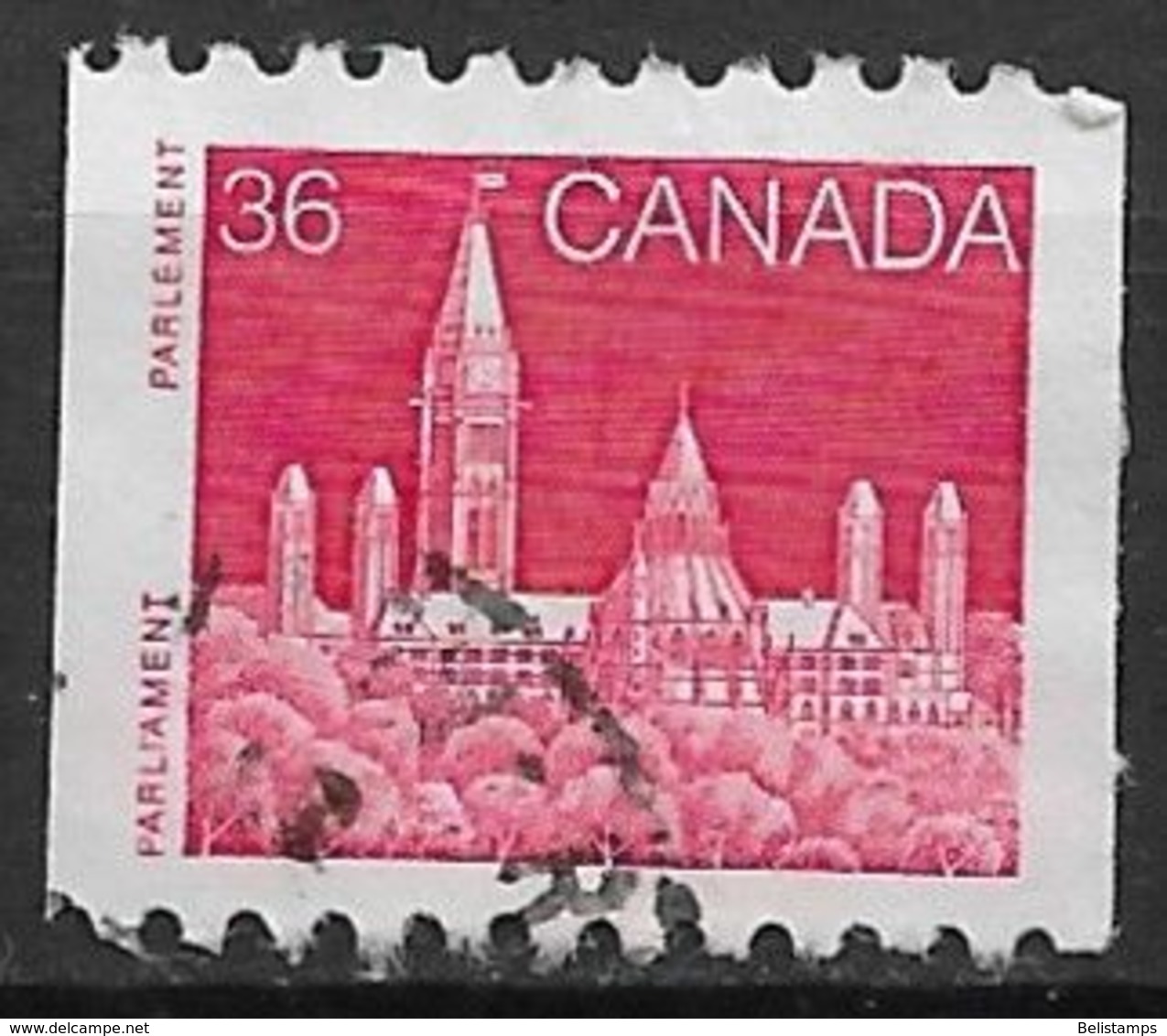 Canada 1987. Scott #953 (U) Parliament (Library)  *Complete Issue* - Roulettes